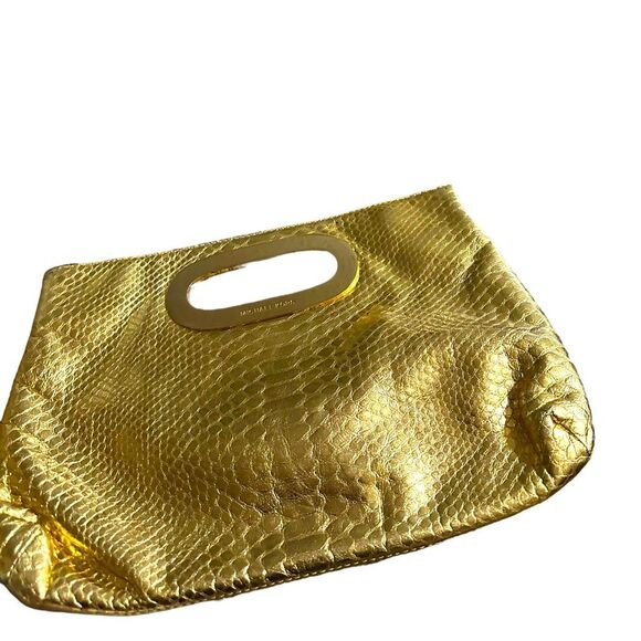 Michael by Michael Kors Leather Metallic
Python Embossed Clutch - Picture 4 of 6